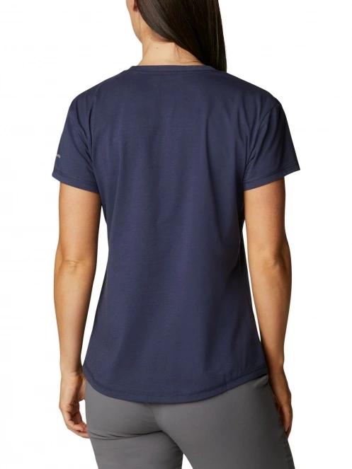 tricou pentru sport, cu maneci scurte pt. femei Columbia Sun Trek Short Sleeve Tee albastru 4