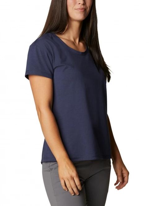 tricou pentru sport, cu maneci scurte pt. femei Columbia Sun Trek Short Sleeve Tee albastru 5