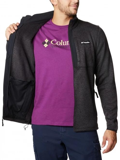 pulover polar pt. barbati Columbia Sweater Weather Full Zip negru 5