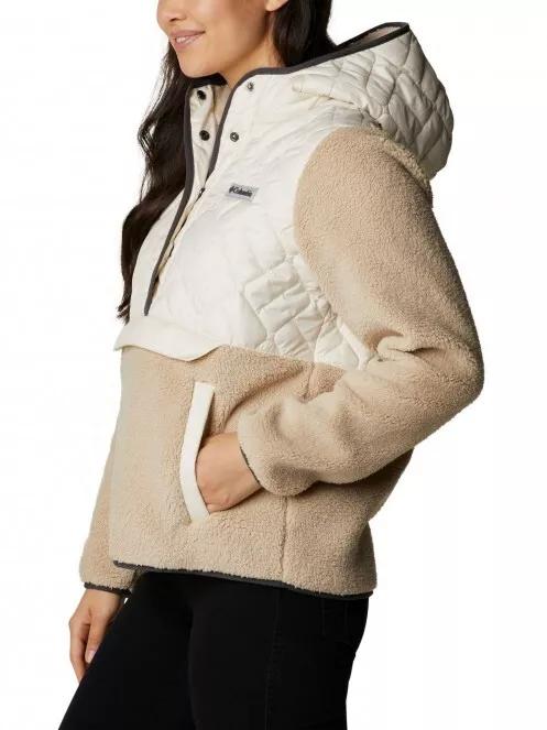 jacheta de strada pt. femei Columbia Sweet View Fleece Hooded Pullover nisip 4