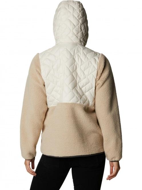 pulover polar pt. femei Columbia Sweet View Fleece Hooded Pullover nisip 4