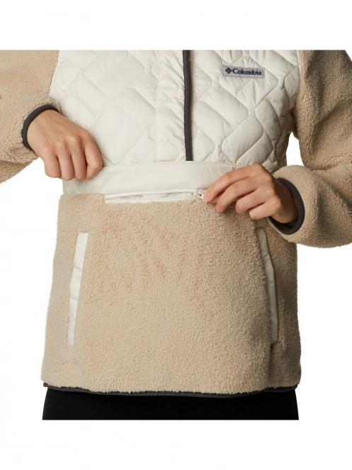 pulover polar pt. femei Columbia Sweet View Fleece Hooded Pullover nisip 6