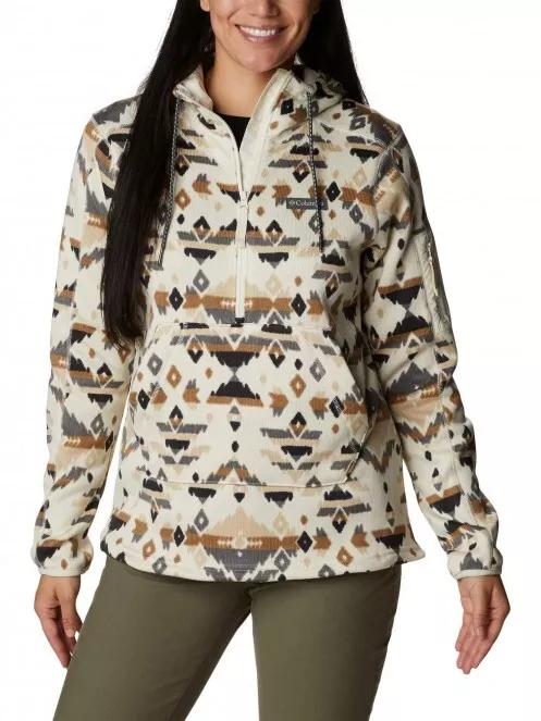 pulover polar pt. femei Columbia W Sweater Weather Hooded Pullover nisip 2