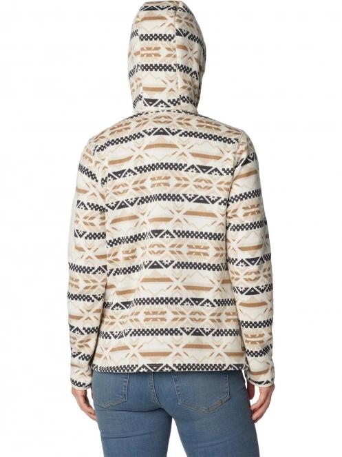 pulover polar pt. femei Columbia W Sweater Weather Hooded Pullover nisip 4