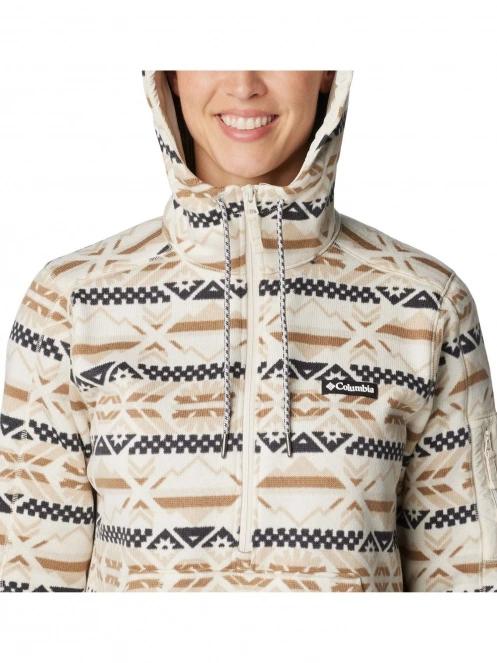 pulover polar pt. femei Columbia W Sweater Weather Hooded Pullover nisip 5
