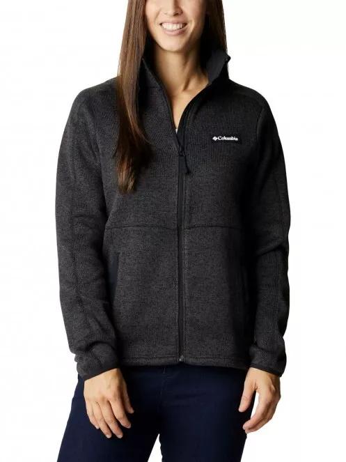 pulover polar pt. femei Columbia W Sweater Weather Full Zip negru 2