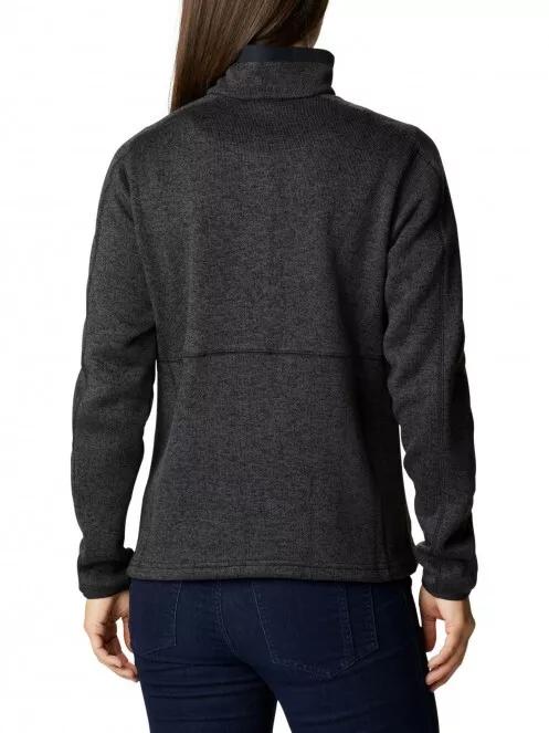pulover polar pt. femei Columbia W Sweater Weather Full Zip negru 3