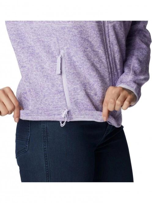 pulover polar pt. femei Columbia W Sweater Weather Full Zip violet 7