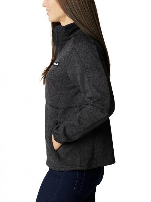 pulover polar pt. femei Columbia W Sweater Weather Full Zip negru 3