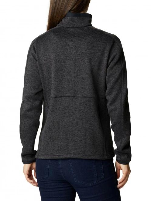 pulover polar pt. femei Columbia W Sweater Weather Full Zip negru 4