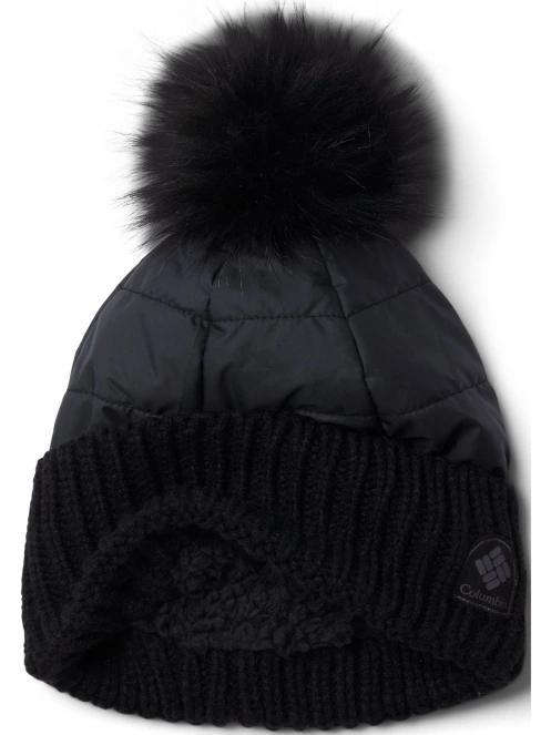 caciula cu mot pt. femei Columbia Snow Diva Beanie negru 3
