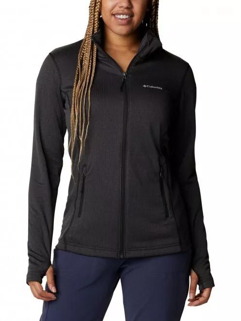 pulover polar pt. femei Columbia W Park View Grid Fleece Full Zip negru 2