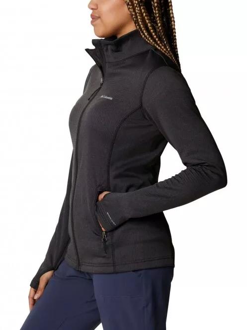 pulover polar pt. femei Columbia W Park View Grid Fleece Full Zip negru 4