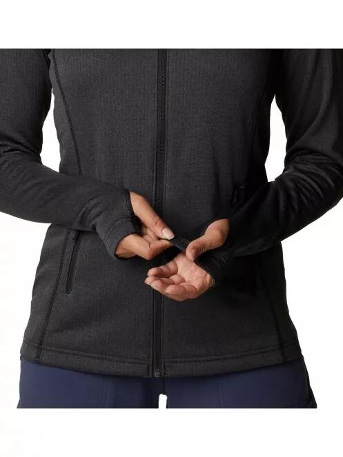 pulover polar pt. femei Columbia W Park View Grid Fleece Full Zip negru 6
