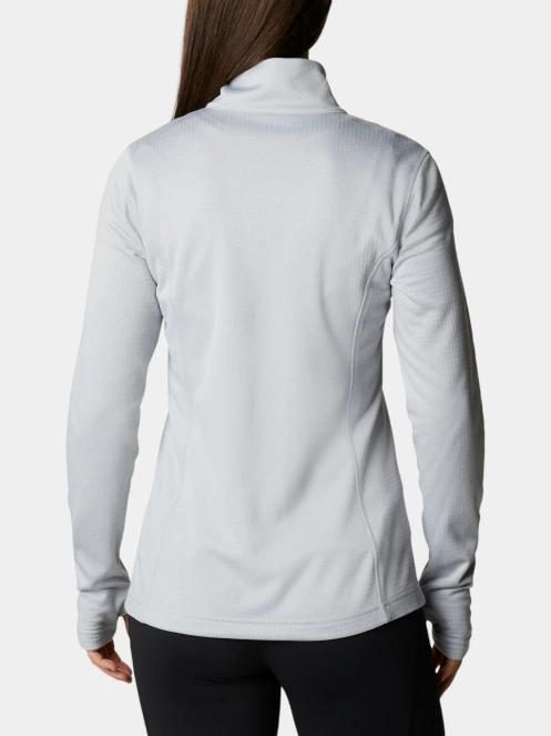pulover polar pt. femei Columbia W Park View Grid Fleece Full Zip gri 3