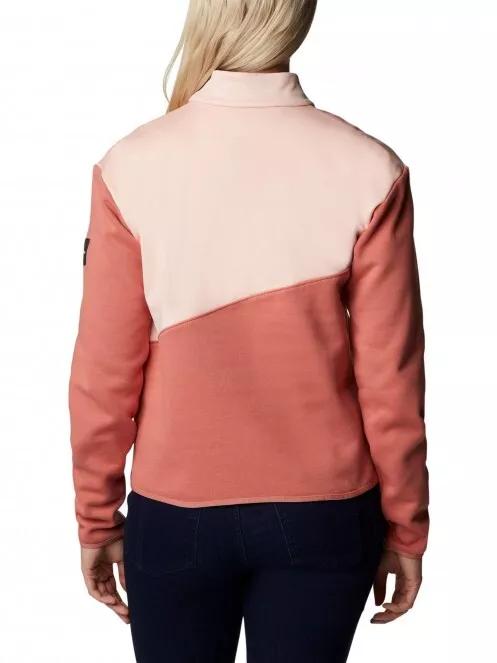 pulover pt. femei Columbia Columbia Lodge Hybrid Pullover rosu 3