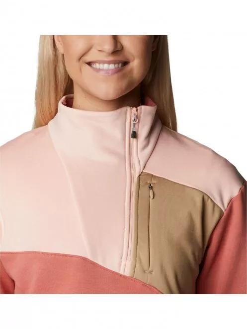 pulover pt. femei Columbia Columbia Lodge Hybrid Pullover rosu 5