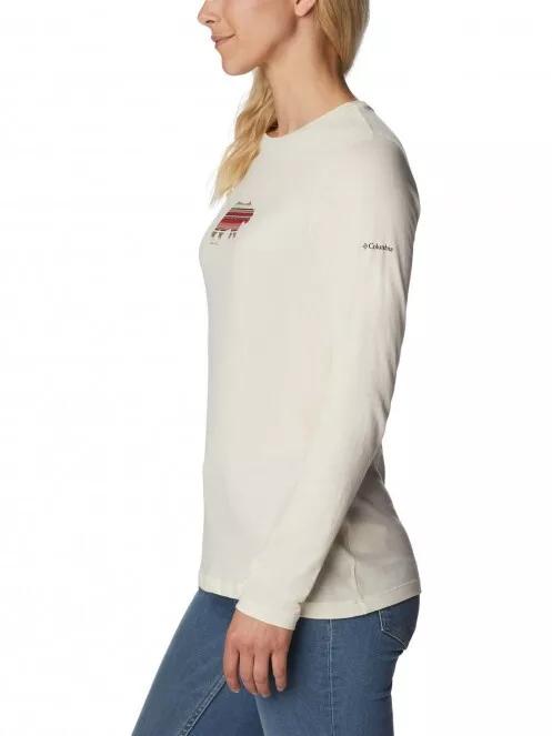 tricou cu maneci lungi pt. femei Columbia Hidden Haven LS Tee nisip 3