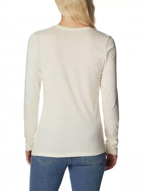 tricou cu maneci lungi pt. femei Columbia Hidden Haven LS Tee nisip 4