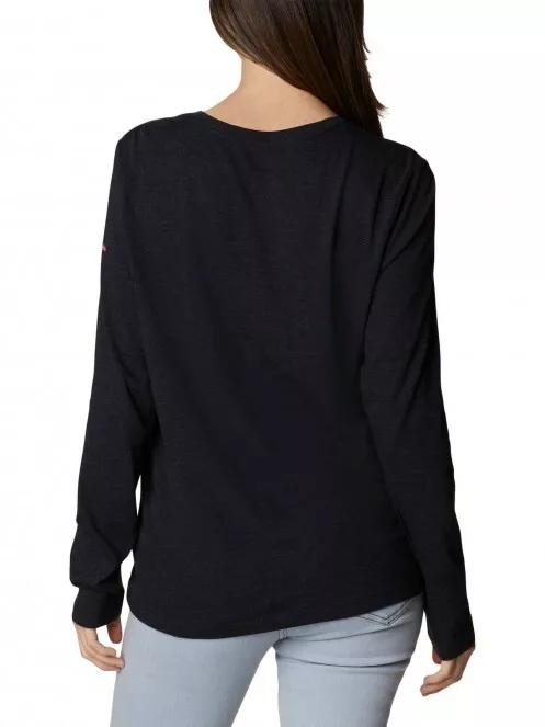tricou cu maneci lungi pt. femei Columbia Columbia Trek Relaxed LS Tee negru 3