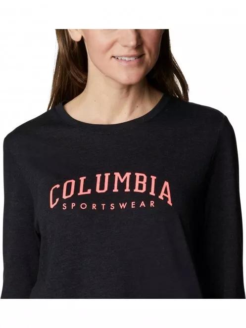 tricou cu maneci lungi pt. femei Columbia Columbia Trek Relaxed LS Tee negru 5
