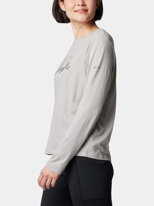 tricou cu maneci lungi pt. femei Columbia Columbia Trek Relaxed Long Sleeve Tee gri 3