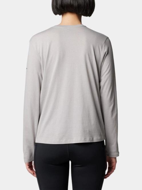 tricou cu maneci lungi pt. femei Columbia Columbia Trek Relaxed Long Sleeve Tee gri 4