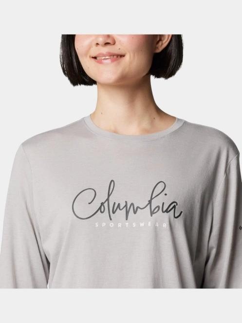 tricou cu maneci lungi pt. femei Columbia Columbia Trek Relaxed Long Sleeve Tee gri 6