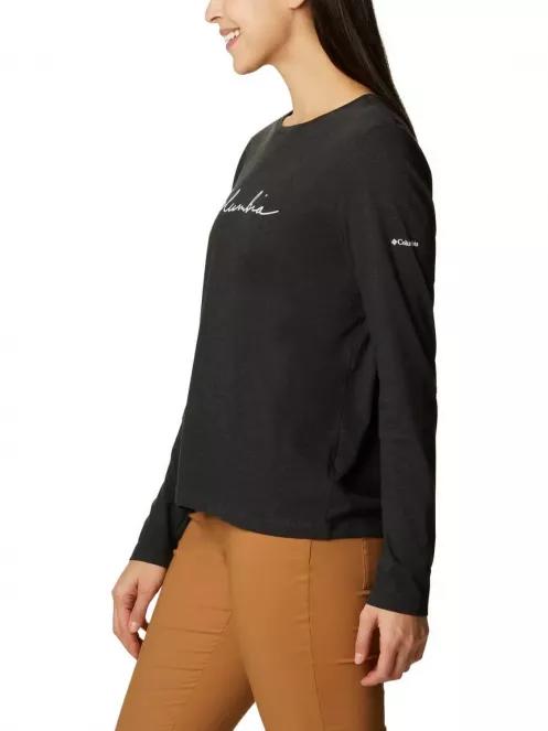 tricou cu maneci lungi pt. femei Columbia Columbia Trek Relaxed LS Tee negru 4