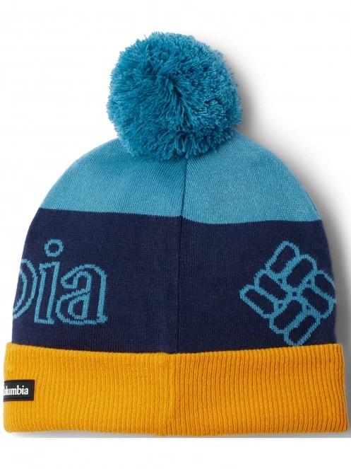 caciula cu mot pt. femei Columbia Polar Powder II Beanie albastru 3