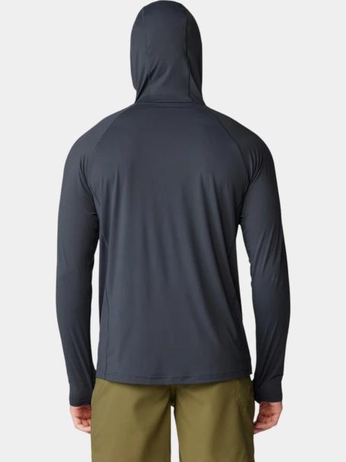 tricou cu maneci lungi, pentru sport pt. barbati Mountain Hardwear Crater Lake Hoody negru 4