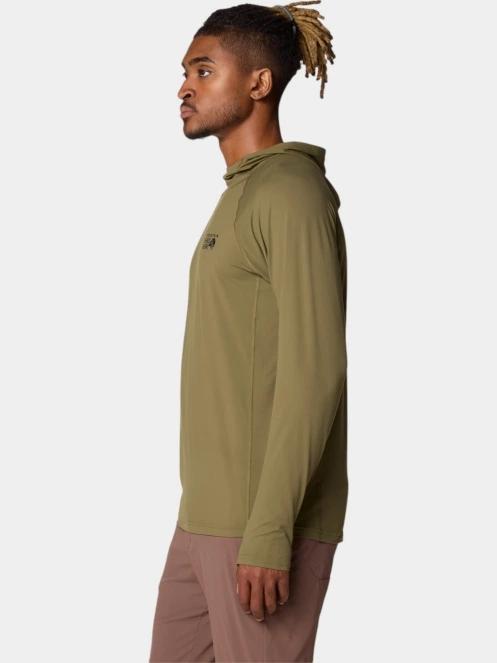 tricou cu maneci lungi, pentru sport pt. barbati Mountain Hardwear Crater Lake Hoody verde 3