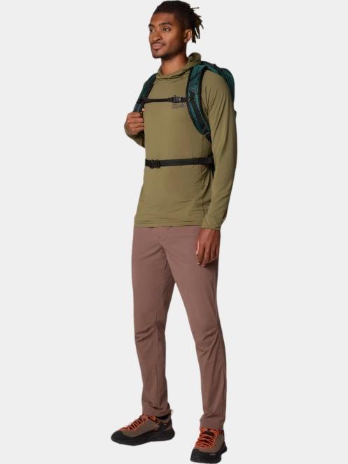 tricou cu maneci lungi, pentru sport pt. barbati Mountain Hardwear Crater Lake Hoody verde 5