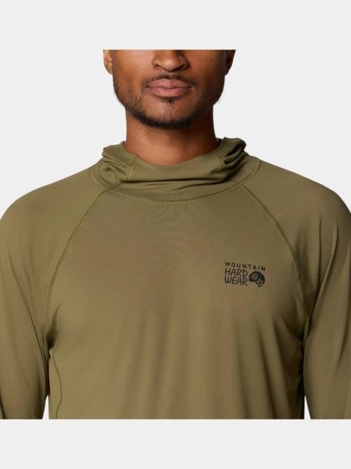 tricou cu maneci lungi, pentru sport pt. barbati Mountain Hardwear Crater Lake Hoody verde 6
