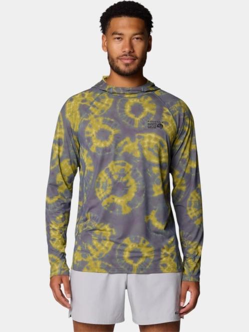 tricou cu maneci lungi, pentru sport pt. barbati Mountain Hardwear Crater Lake Hoody albastru 2