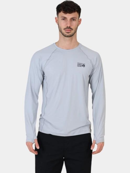 tricou cu maneci lungi, pentru sport pt. barbati Mountain Hardwear Crater Lake Long Sleeve Crew gri 2