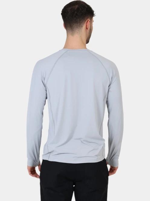 tricou cu maneci lungi, pentru sport pt. barbati Mountain Hardwear Crater Lake Long Sleeve Crew gri 4