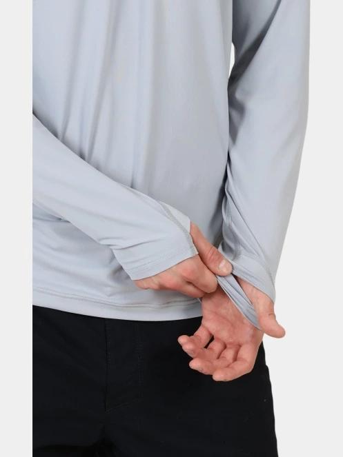tricou cu maneci lungi, pentru sport pt. barbati Mountain Hardwear Crater Lake Long Sleeve Crew gri 7