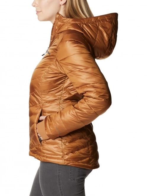 jacheta de iarna pt. femei Columbia Joy Peak Hooded Jacket maro 3