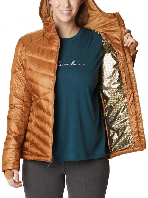 jacheta de iarna pt. femei Columbia Joy Peak Hooded Jacket maro 6