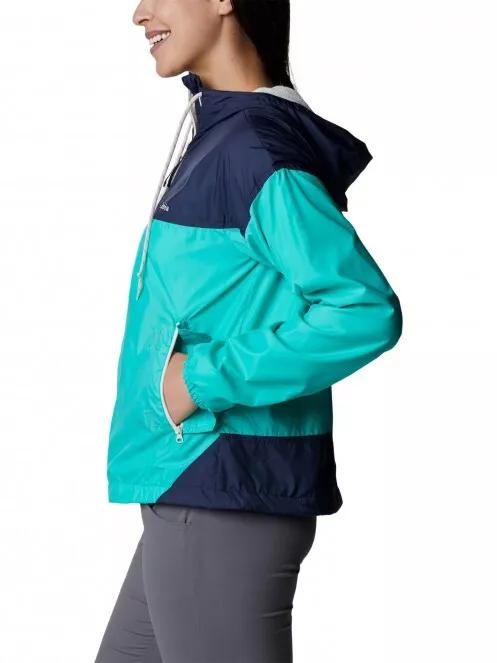 geaca de vant pt. femei Columbia Flash Challenger Lined Windbreaker verde 4