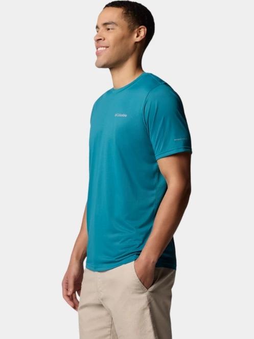tricou pentru sport, cu maneci scurte pt. barbati Columbia Columbia Hike Crew verde 3