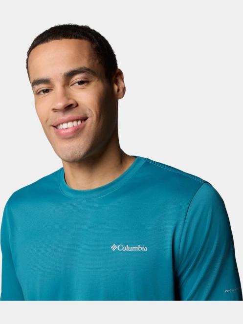 tricou pentru sport, cu maneci scurte pt. barbati Columbia Columbia Hike Crew verde 6