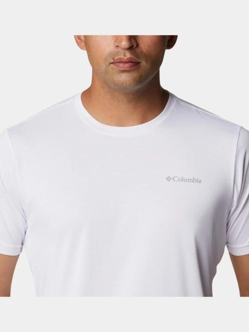 tricou pentru sport, cu maneci scurte pt. barbati Columbia Columbia Hike Crew alb 6