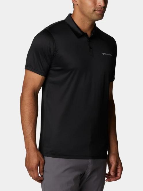 tricou de sport, cu guler pt. barbati Columbia Columbia Hike Polo negru 5