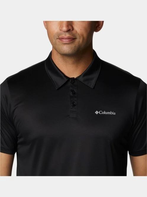 tricou de sport, cu guler pt. barbati Columbia Columbia Hike Polo negru 6