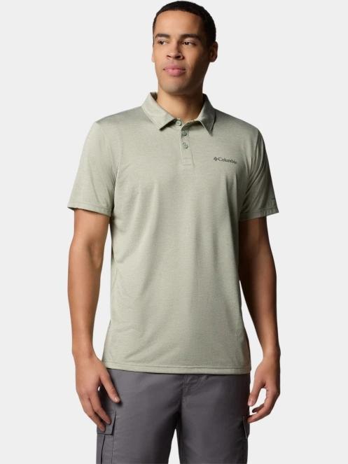 tricou de sport, cu guler pt. barbati Columbia Columbia Hike Polo verde 2