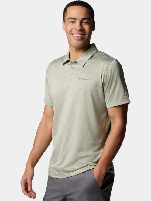 tricou de sport, cu guler pt. barbati Columbia Columbia Hike Polo verde 5