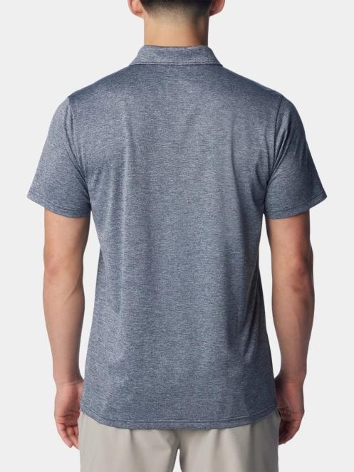 tricou de sport, cu guler pt. barbati Columbia Columbia Hike Polo albastru inchis 4
