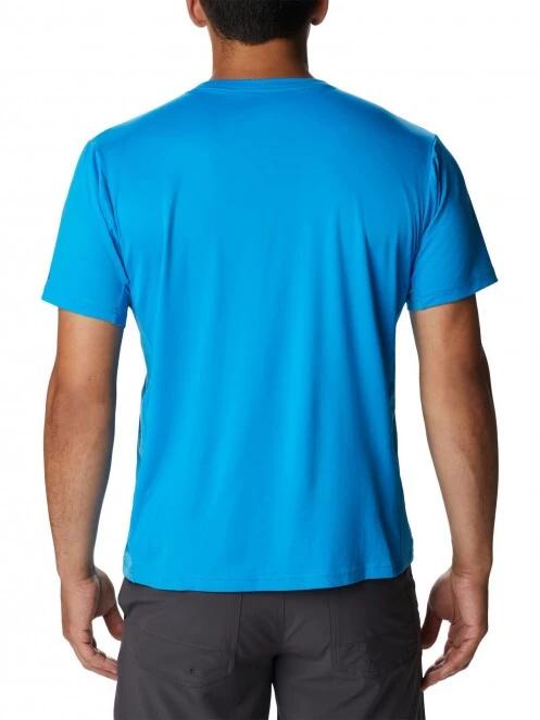 tricou pentru sport, cu maneci scurte pt. barbati Columbia Zero Ice Cirro-Cool Graphic Tee albastru 4